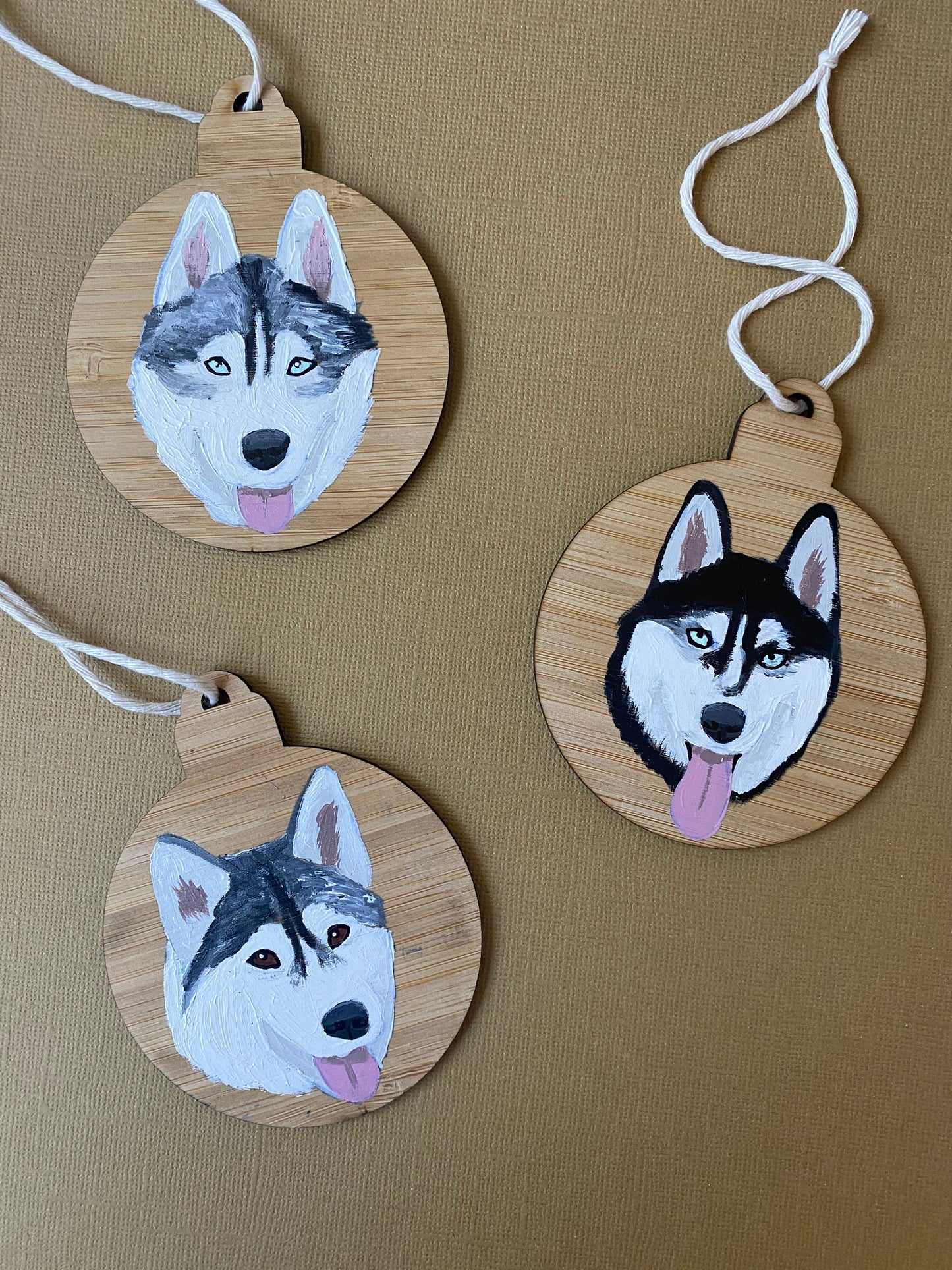 Pet Portrait Christmas Baubles