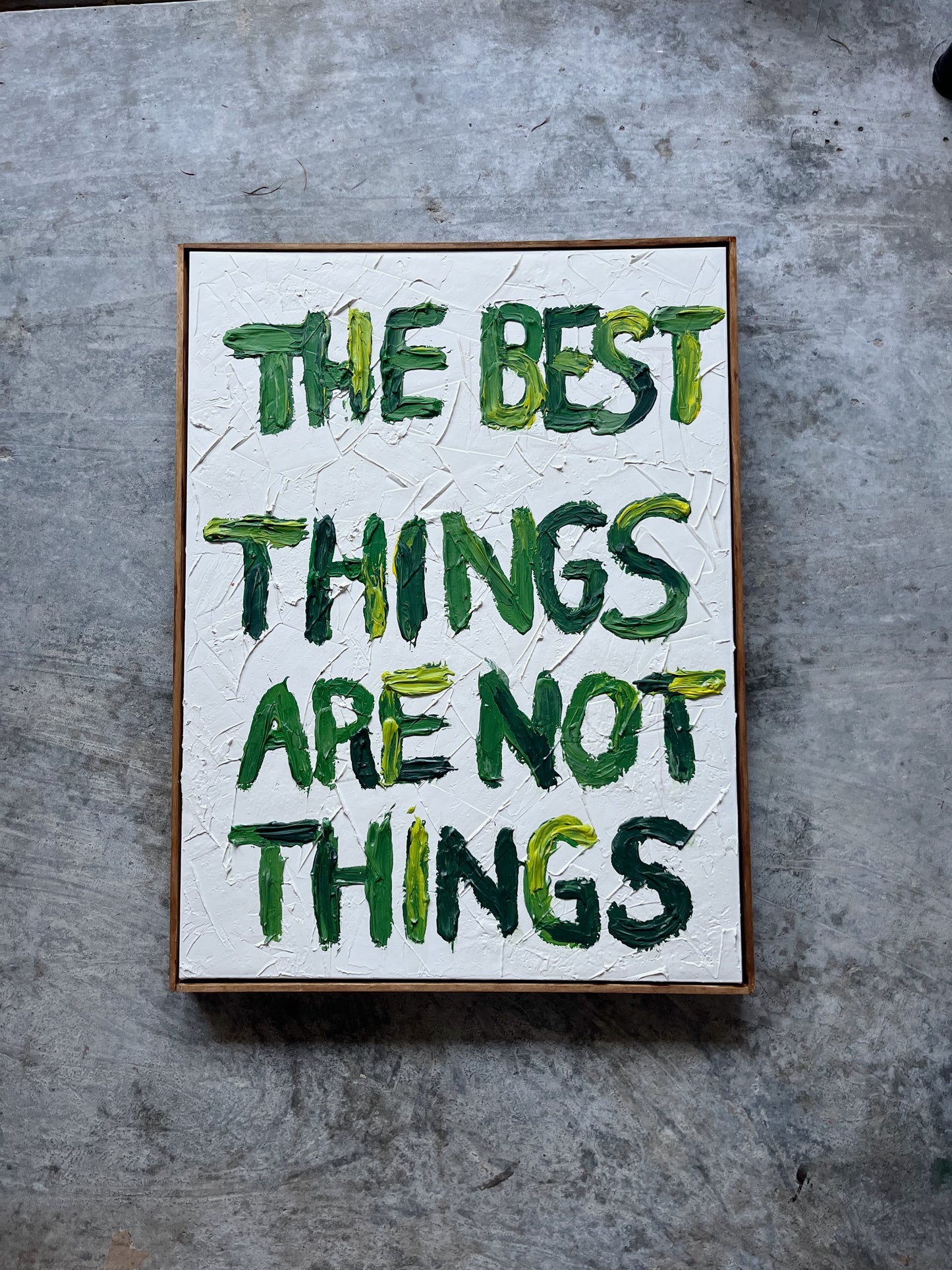 The best things are not things