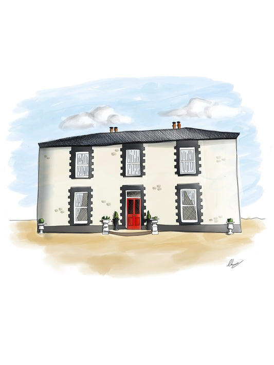 Digital Watercolour Building Portrait PDF