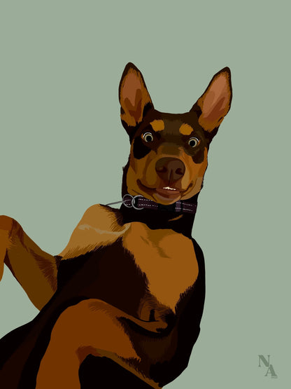Digital Pet Portrait