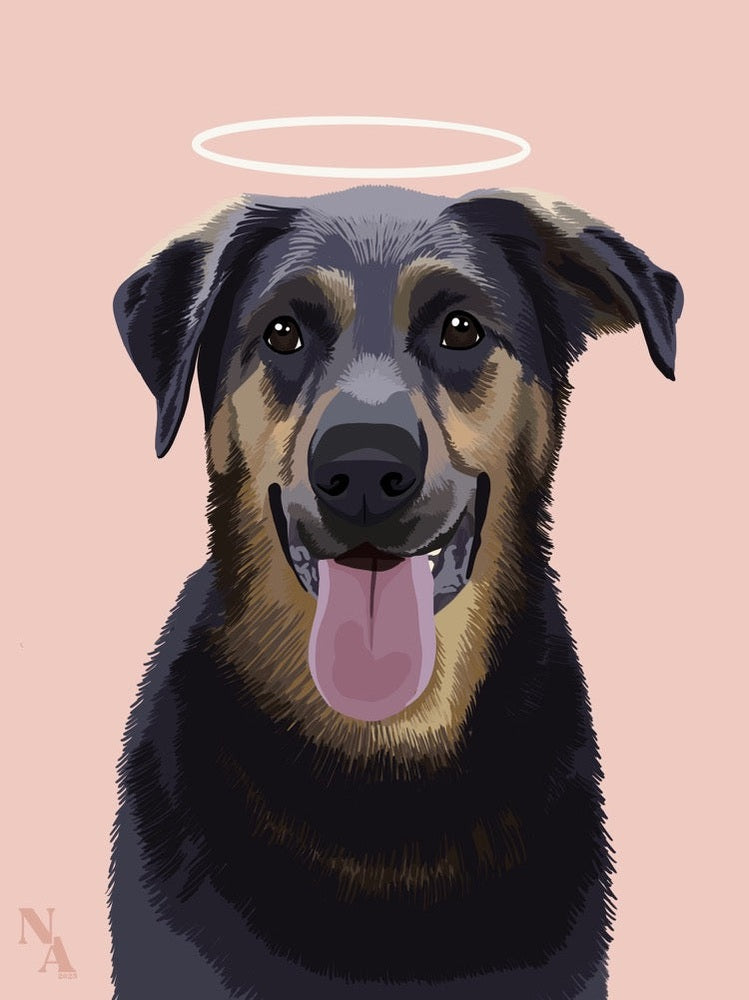 Digital Pet Portrait