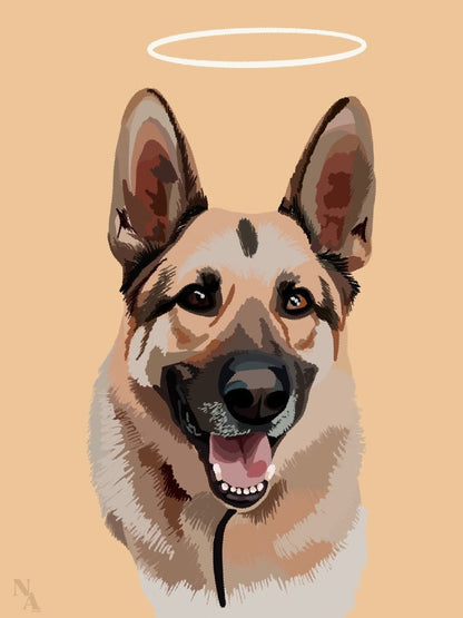 Digital Pet Portrait